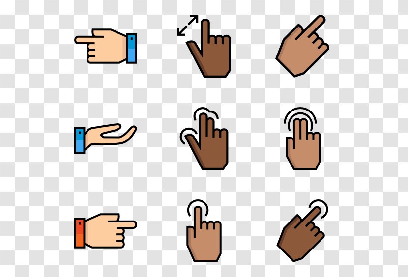 Gesture Symbol Hand Clip Art - Area Transparent PNG