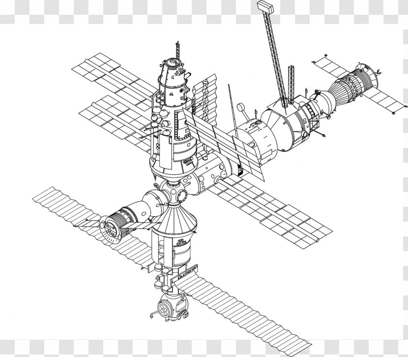International Space Station Shuttle Program Drawing Mir - Point - Ice Axe Transparent PNG