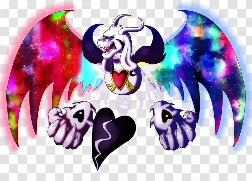 Undertale Flowey Art Burn In Despair! Drawing - Heart - Angel Of Death Transparent PNG