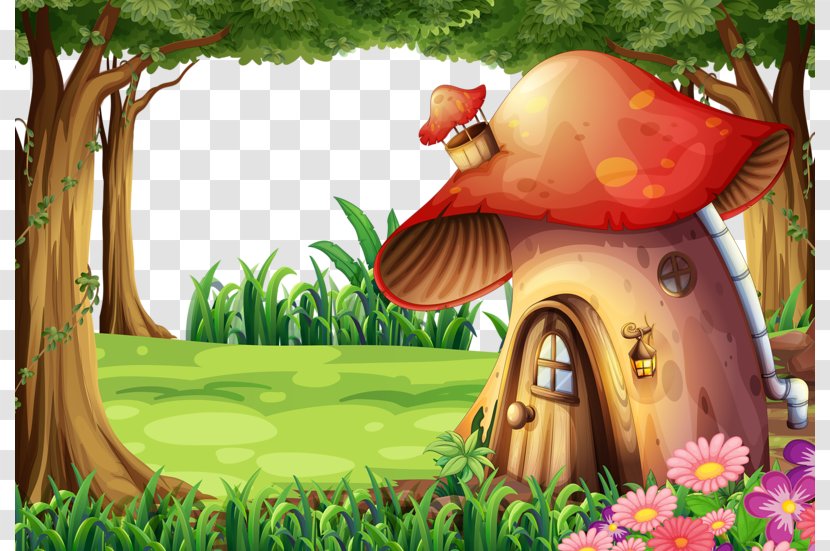 Stock Illustration Photography Royalty-free - Mushroom - Animation Cabin Transparent PNG