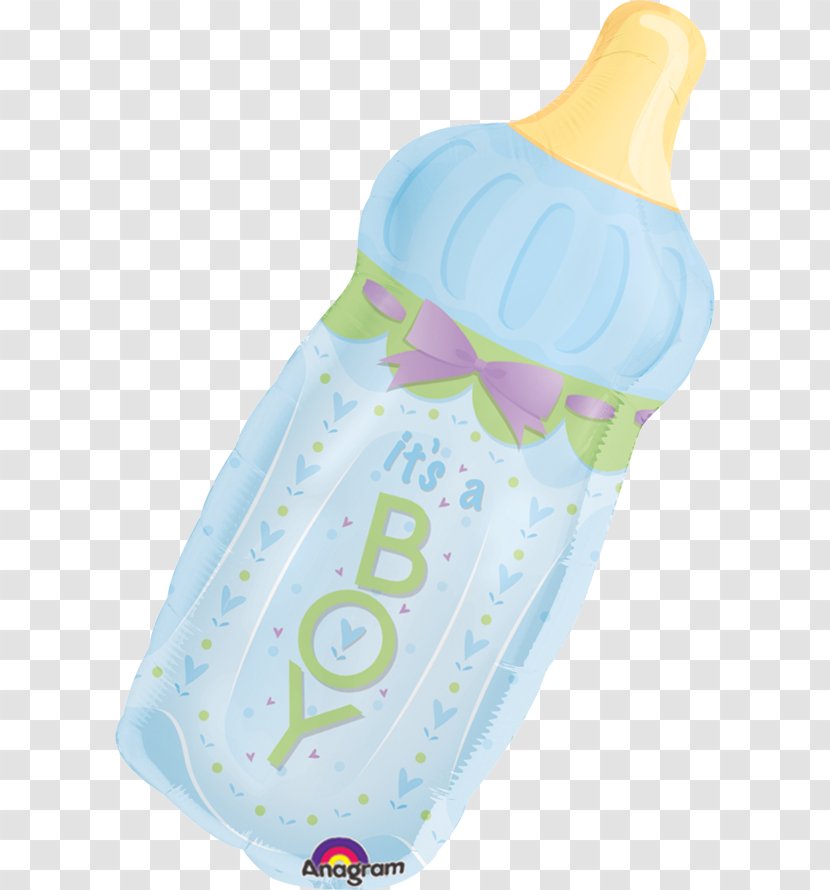 Baby Bottles Infant Child Shower Boy - Watercolor Transparent PNG