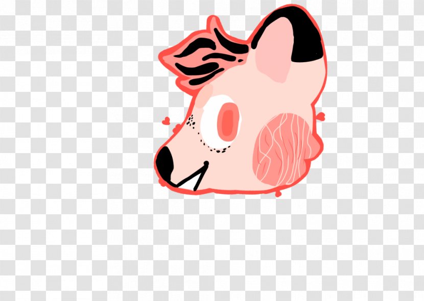 Pig Dog Snout Clip Art - Silhouette Transparent PNG
