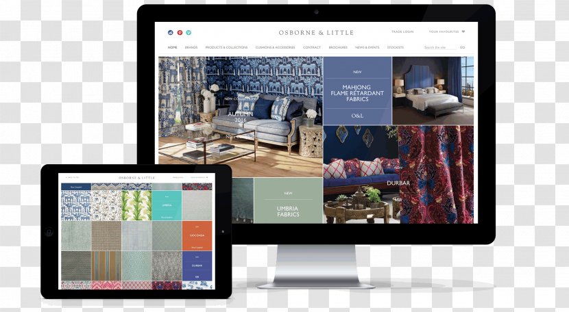Display Device Advertising Communication Computer Software Osborne & Little - Pavilion Transparent PNG