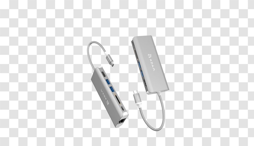USB-C Ethernet Hub Computer Port USB 3.1 - Electronic Device - Apple Data Cable Transparent PNG