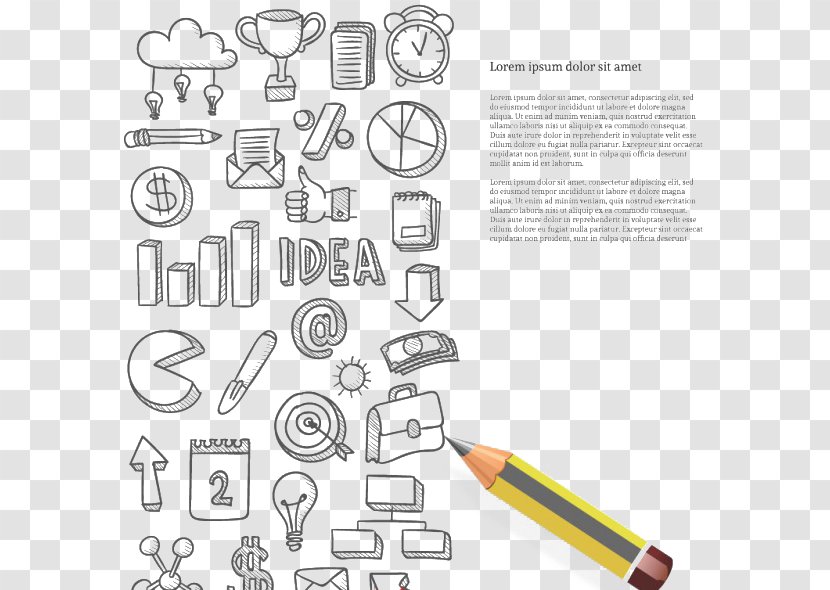 Drawing Download Pencil Icon - Area - And Painted Transparent PNG
