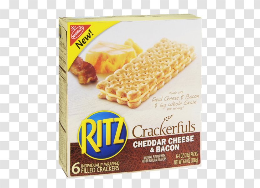 Bacon Ritz Crackers Flavor Cheddar Cheese - Savoury Transparent PNG