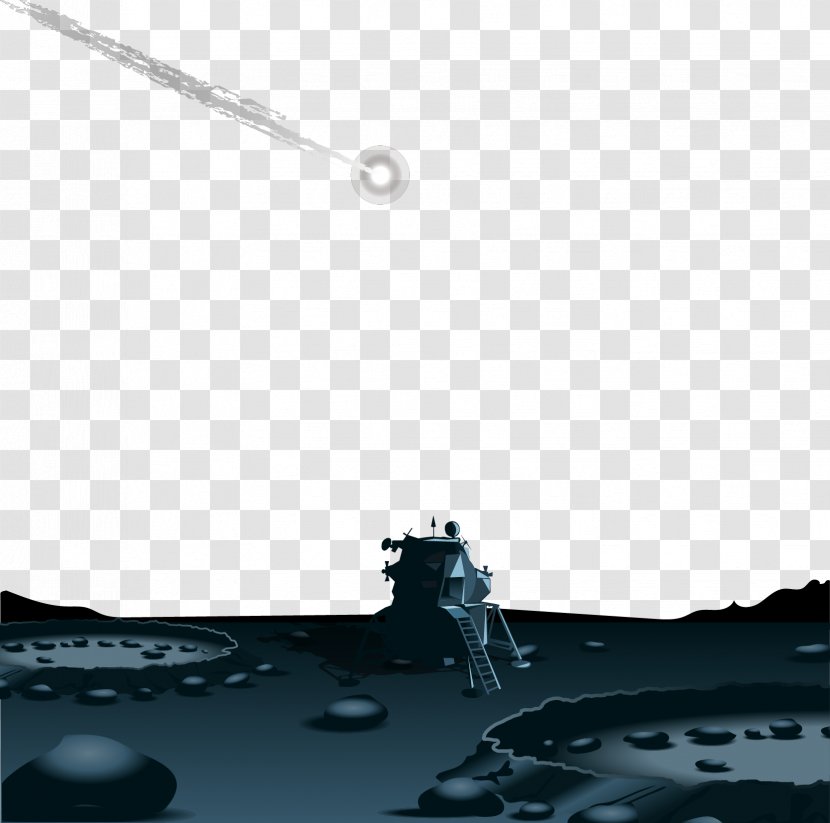Euclidean Vector - Animation - Painted Surface Of The Moon Transparent PNG