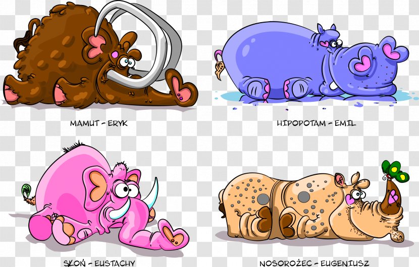 Vertebrate Drawing Hippopotamus - Elephant - Hippo Transparent PNG