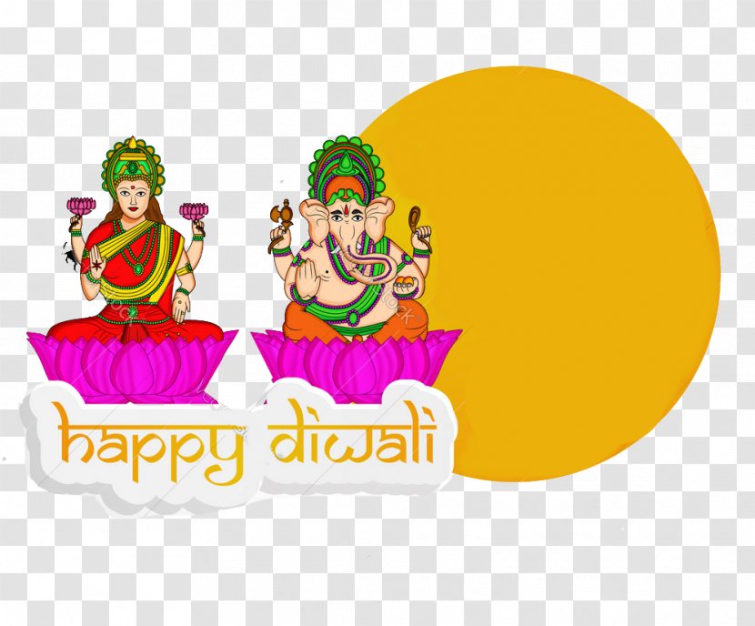 Ganesha Rama Lakshmi Diwali Vector Graphics - Drawing Transparent PNG
