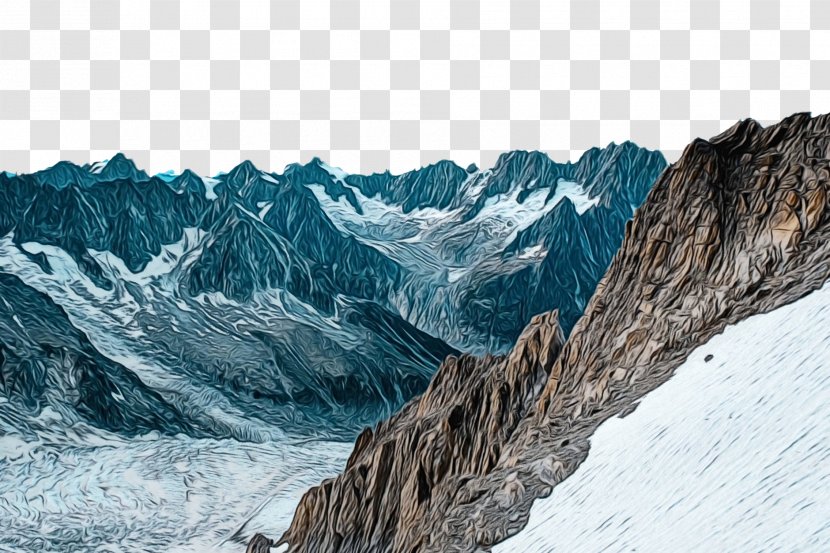 Mountainous Landforms Mountain Range Glacial Landform Ridge - Wilderness Massif Transparent PNG