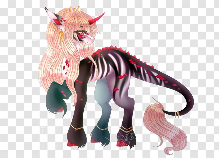 Pink M Cartoon Figurine Character RTV - Animal Figure - Horse Transparent PNG