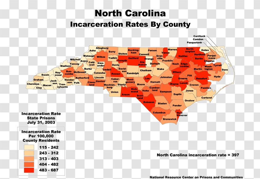 North Carolina Department Of Correction Prison Policy Initiative United States Incarceration Rate - Organization Transparent PNG