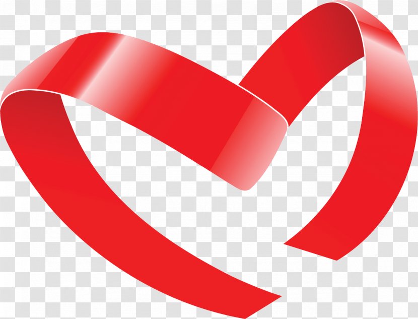 Red Ribbon Clip Art Image Logo - Symbol - Amor Transparent PNG