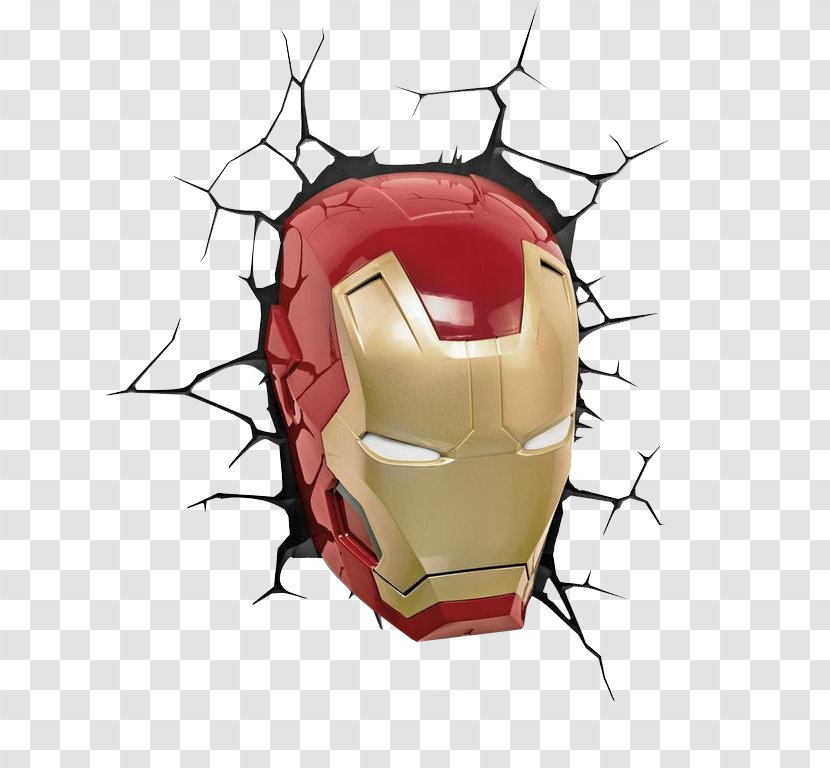 Iron Man Nightlight Captain America Marvel Comics - Room Transparent PNG