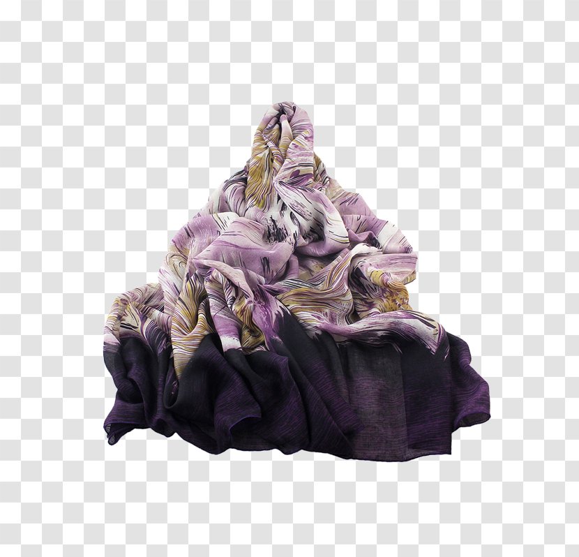 Scarf Clothing Shawl High-heeled Shoe Coat - Purple Transparent PNG