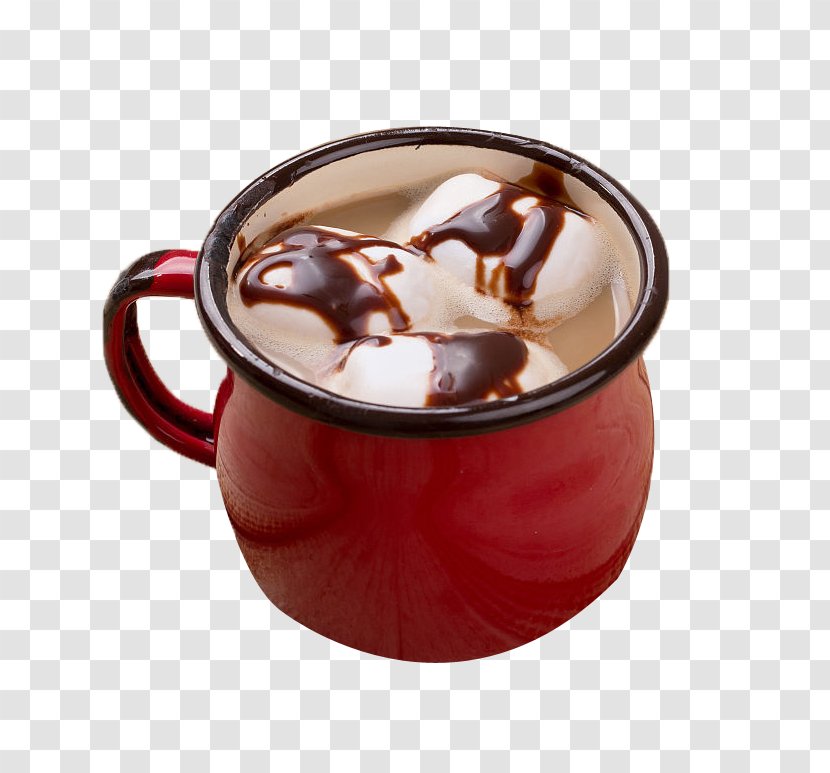 Coffee Tea Caffxe8 Mocha Cotton Candy Hot Chocolate - Cocoa Jam Transparent PNG