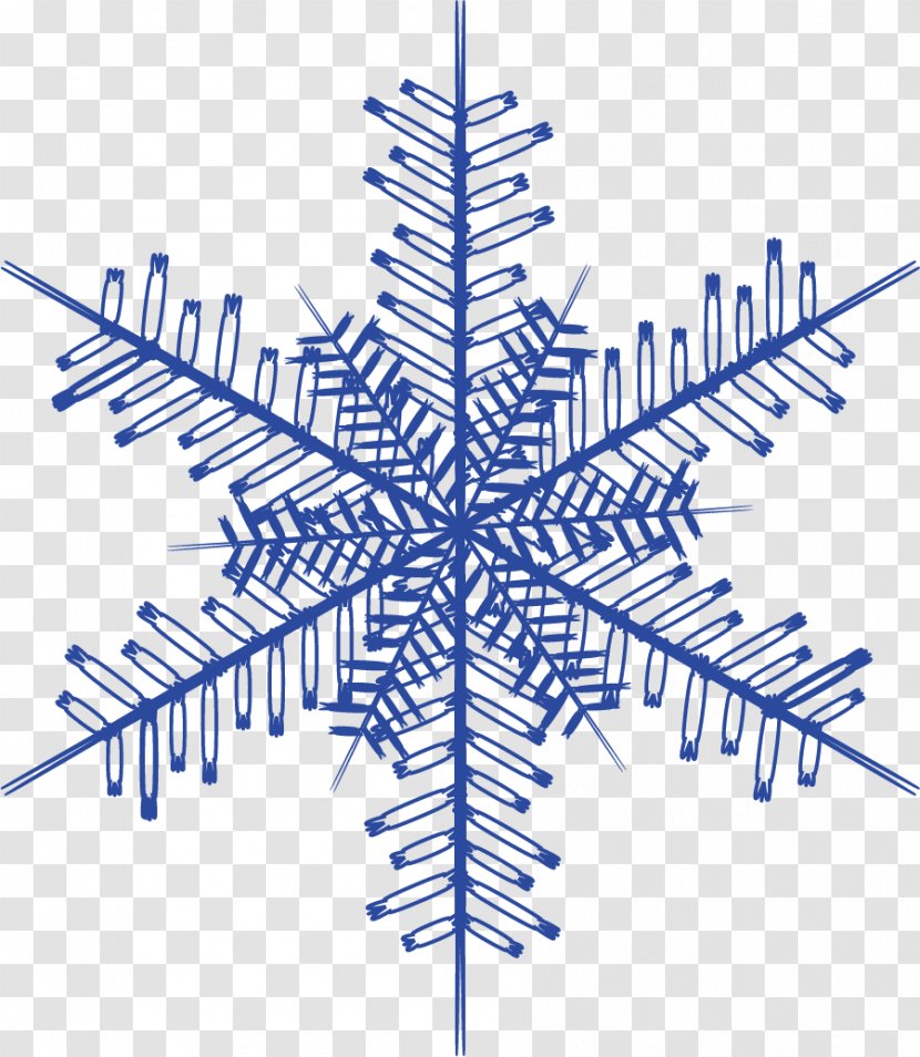 Snowflake Download Euclidean Vector - Point - Hand Painted Blue Transparent PNG