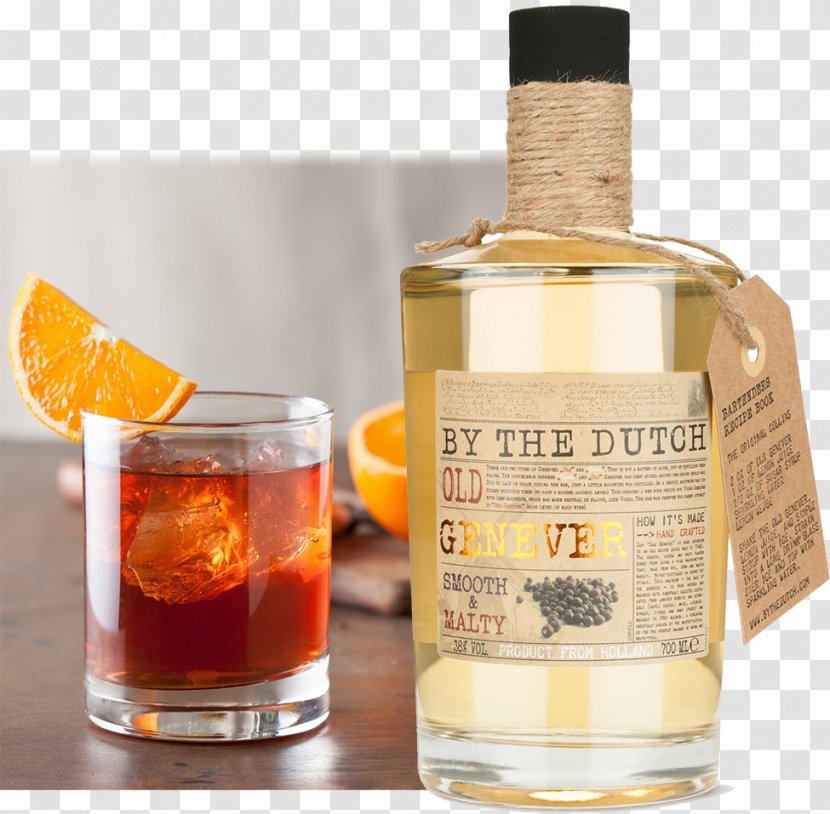 Negroni Old Fashioned Jenever Cocktail Distilled Beverage - Gin - Pepper Aniseed Transparent PNG