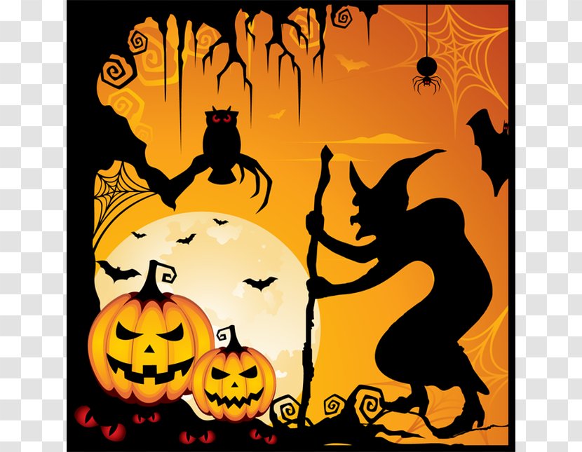 Halloween Cake Trick-or-treating Spooky Clip Art - Orange - Divider Cliparts Transparent PNG