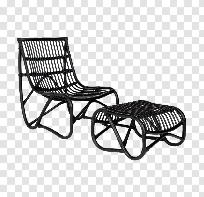 Table Eames Lounge Chair Foot Rests Garden Furniture - Resin Wicker - Noble Transparent PNG