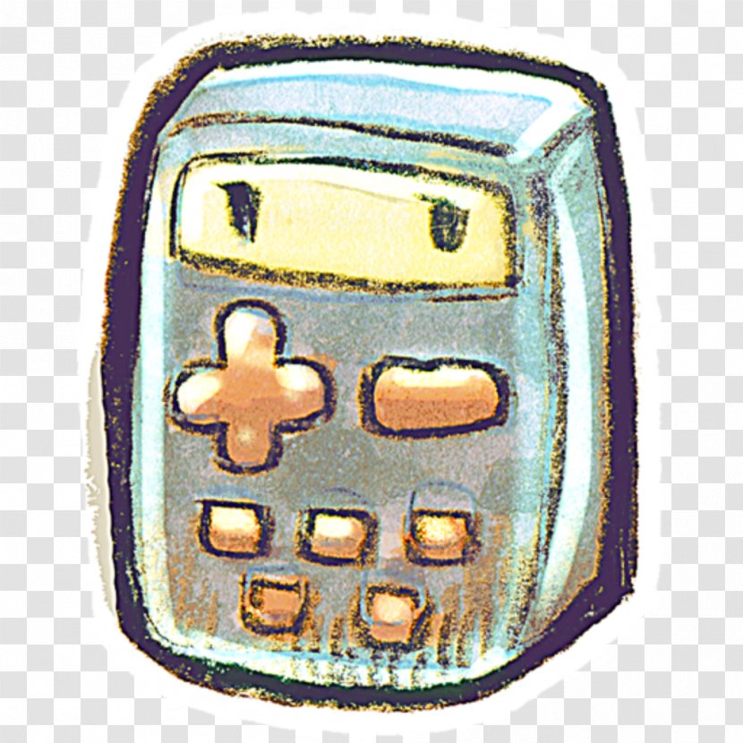 Cute Calculator #ICON100 - Metal Transparent PNG