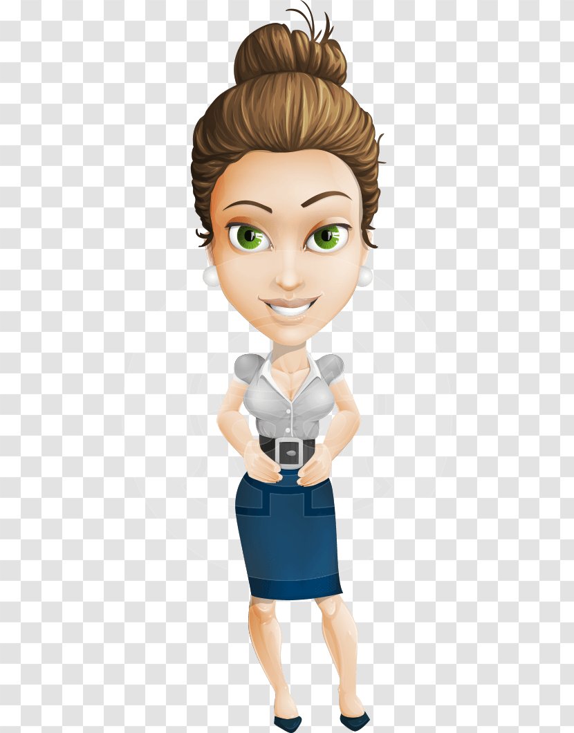 Cartoon Character Animation - Woman Vector Transparent PNG