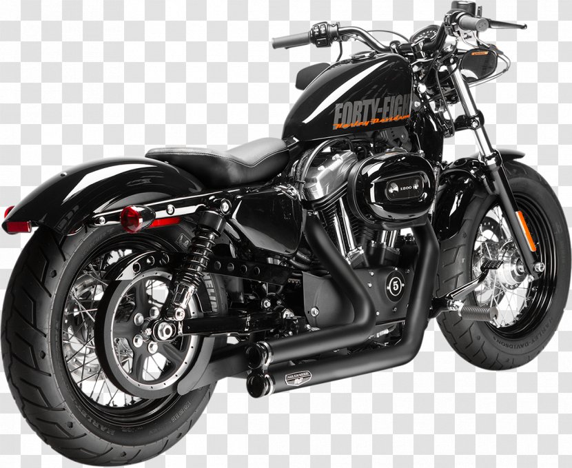 Exhaust System Car Harley-Davidson Sportster Motorcycle - Wheel Transparent PNG