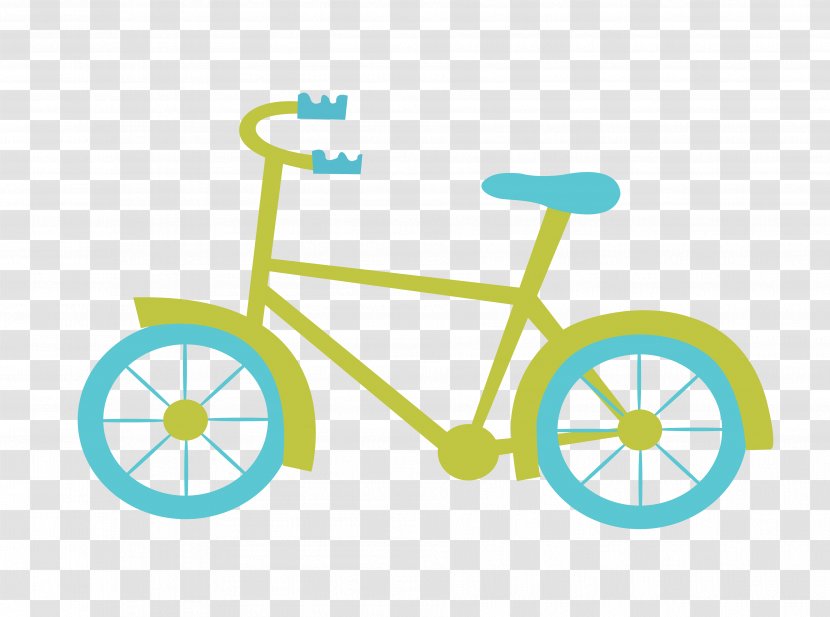 Cartoon Vector Bike - Product Design - Bicycle Part Transparent PNG