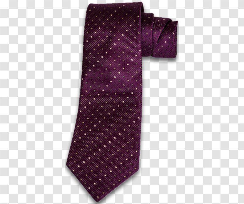 Polka Dot Necktie Silk - Purple - Maroon Plum Transparent PNG