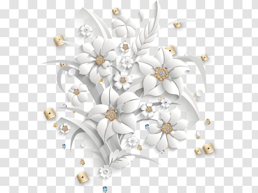 Paper Floral Design Wall Wallpaper - Blossom Transparent PNG