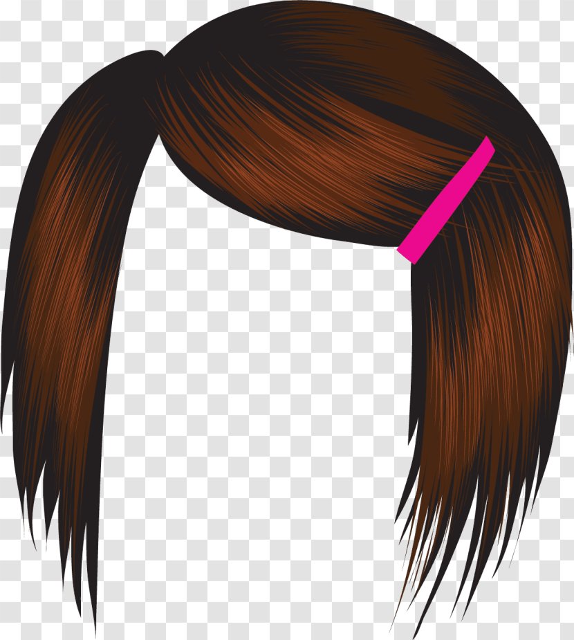 Hairstyle Comb Brown Hair Clip Art - Styling Tools Transparent PNG
