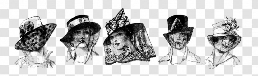 Fashion Vintage Clothing Hat Decoupage Clip Art - Fictional Character - Border Cliparts Transparent PNG