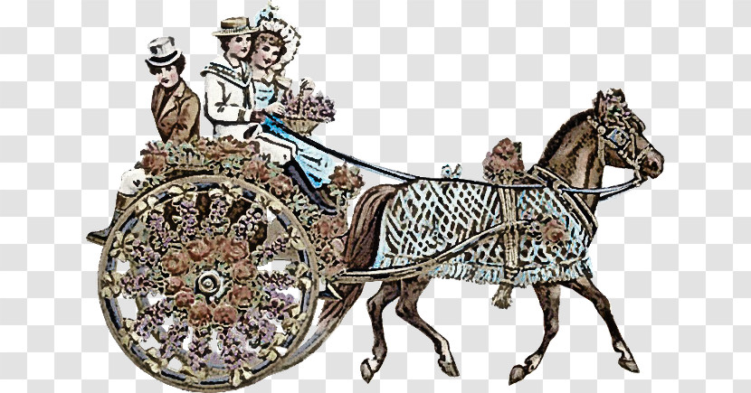 Horse Horse Harness Chariot Racing Middle Ages Chariot Transparent PNG