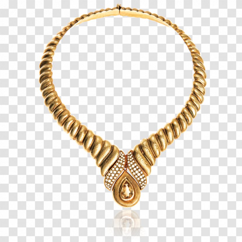 Necklace Earring Jewellery Gold Charms & Pendants - Chain Transparent PNG