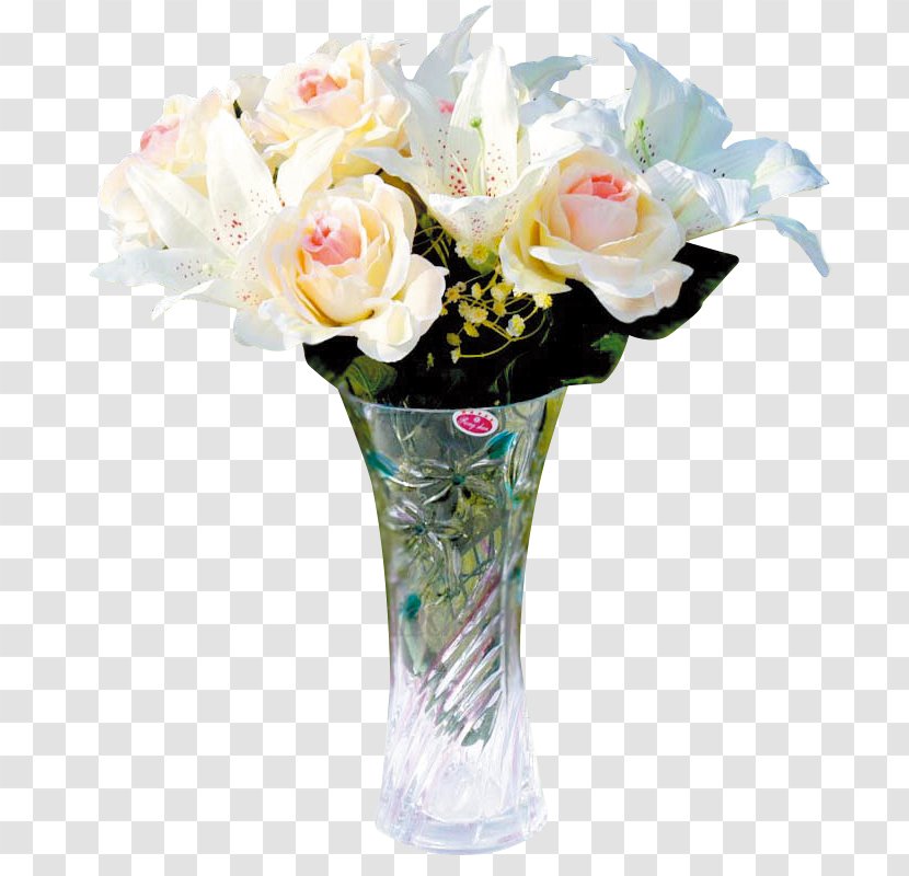 Rose Floral Design Vase Flower Bouquet - Plant - Lily Transparent PNG