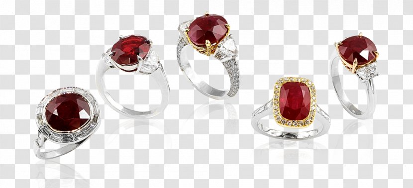 Ruby Earring Body Jewellery - Ring - Precious Stones Transparent PNG