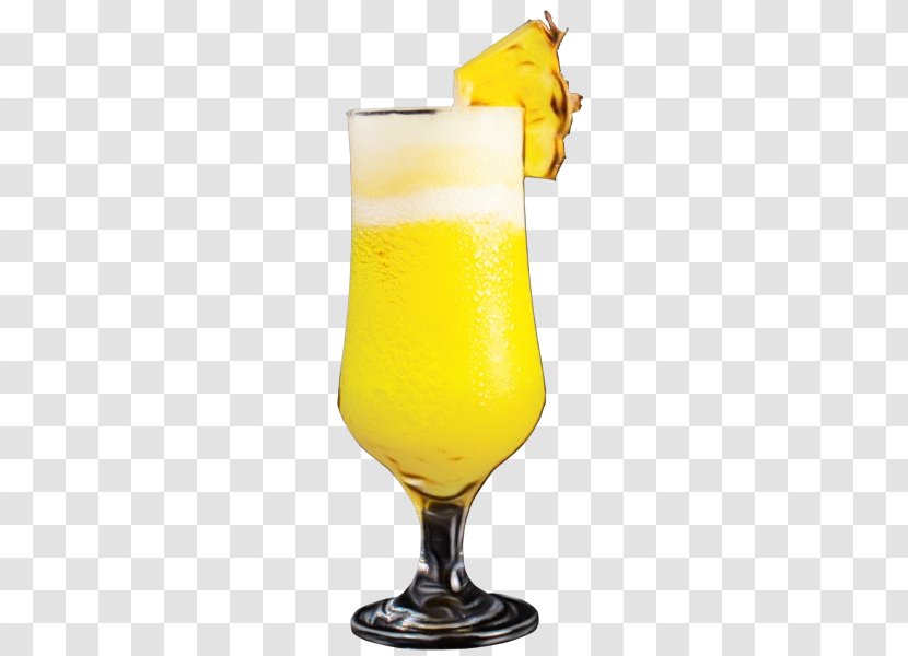 Drink Cocktail Garnish Fuzzy Navel Alcoholic Beverage Harvey Wallbanger - Passion Fruit Juice Transparent PNG