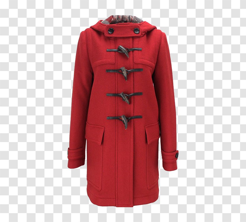 Overcoat Burberry Wool Tartan - Coat - Plaid Fight Heart-shaped Horn Button Lined With Transparent PNG