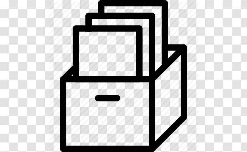 Archive Directory - White - Download Icon Transparent PNG