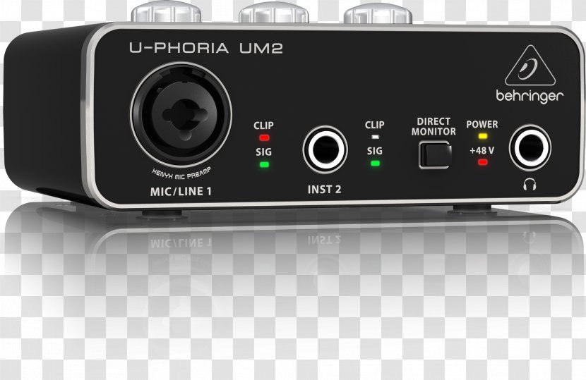 Microphone Behringer U-Phoria UM2 Sound Cards & Audio Adapters - Multimedia Transparent PNG