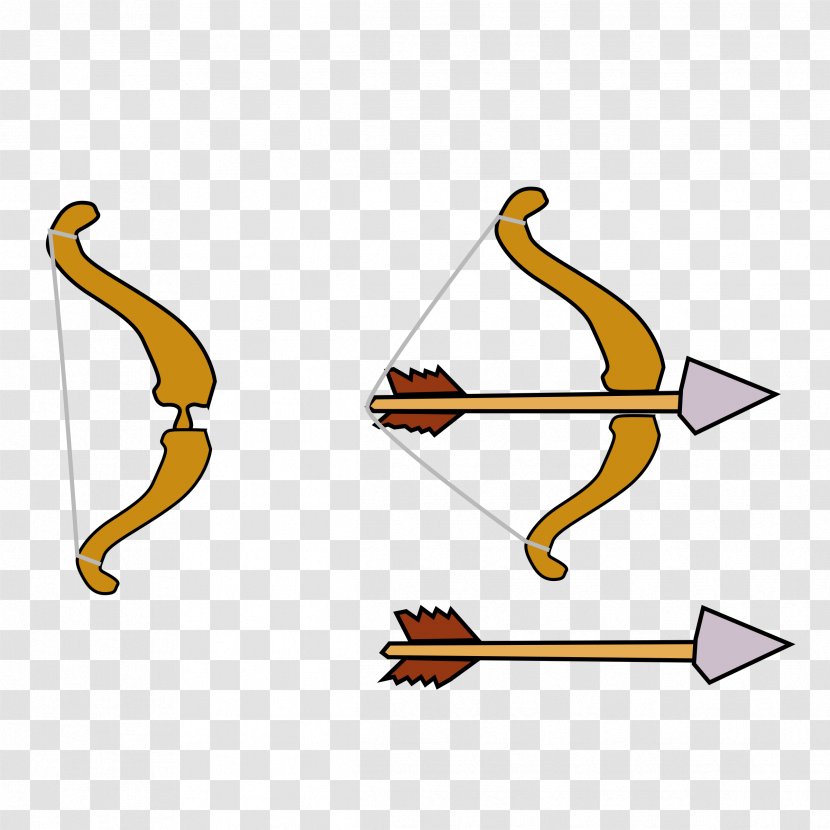 Bow And Arrow Archery Clip Art - Point - Cliparts Transparent PNG