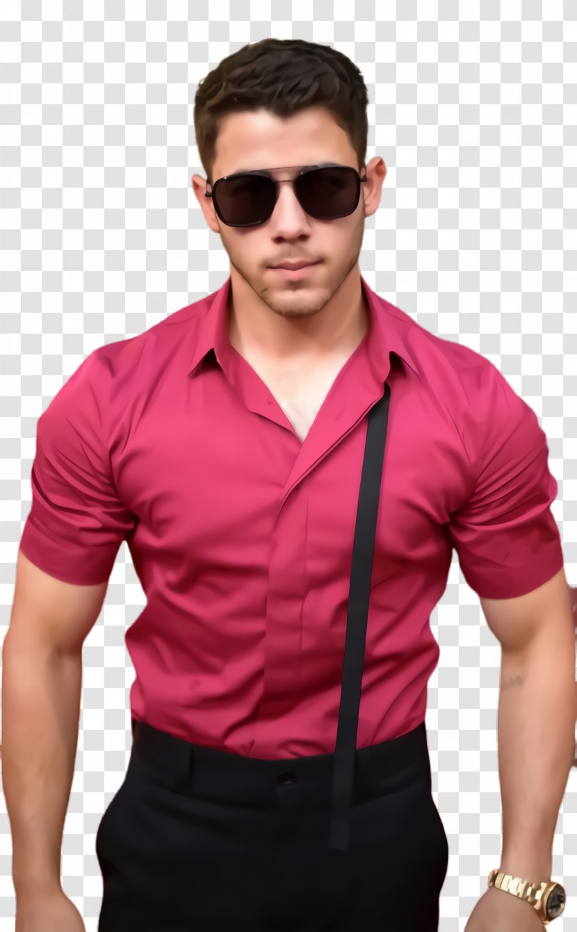 Clothing Cool Pink Dress Shirt Sleeve - Collar - Magenta Male Transparent PNG