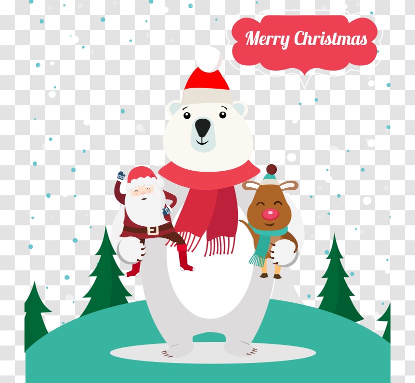 Polar Bear, What Do You Hear? Santa Claus - Tree - Christmas Bear Transparent PNG