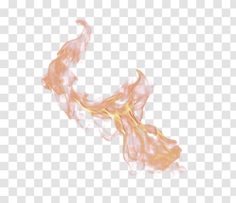 White Smoke Long Hair Peach Transparent PNG