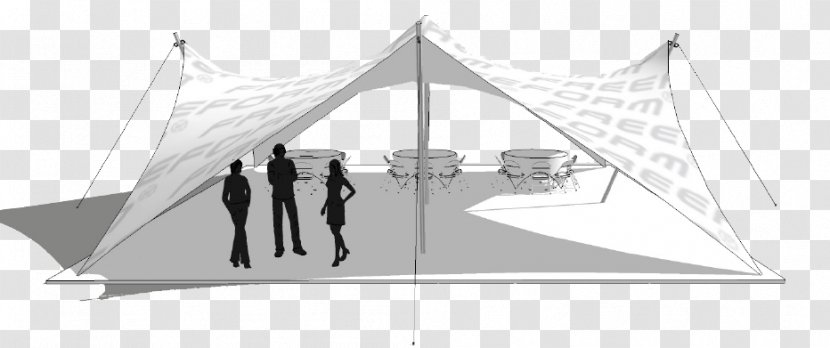 Angle Tent - Line Art - Stretch Tents Transparent PNG