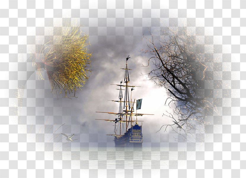Sailing Ship Cutty Sark Desktop Wallpaper - Winter - Sail Transparent PNG