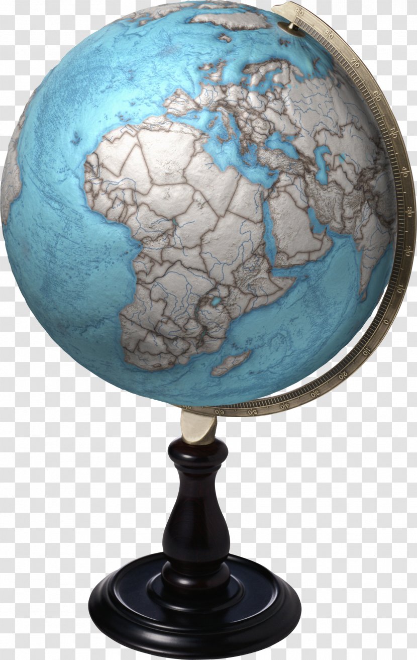 Globe Earth Blue Red Turquoise - World Transparent PNG