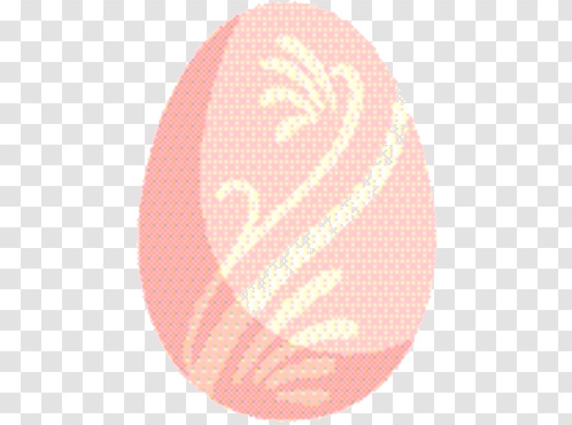 Easter Egg Background - Oval - Peach Transparent PNG