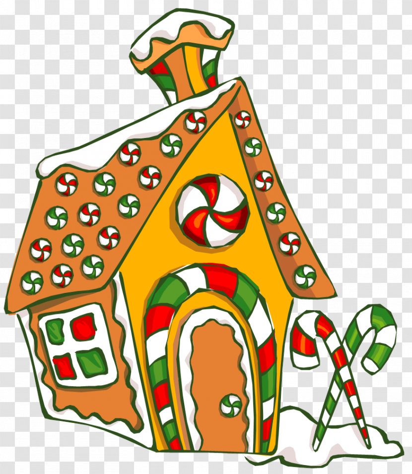 Gingerbread House Clip Art Christmas Man - Ornament Transparent PNG