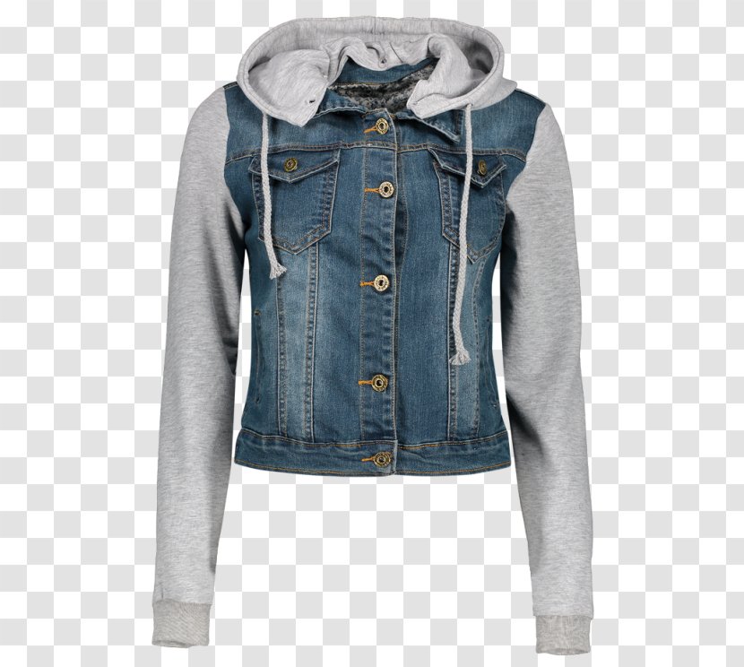 Hoodie Denim Jacket Clothing Coat - Windbreaker - Jean With Hood Transparent PNG